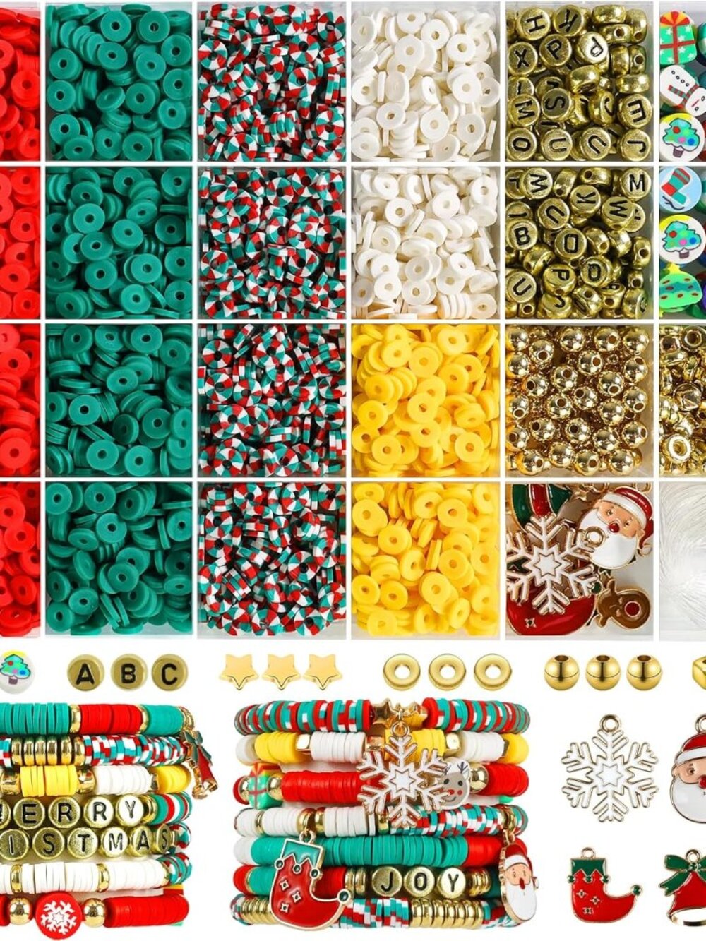 Christmas Clay Beads Bracelet Making kit